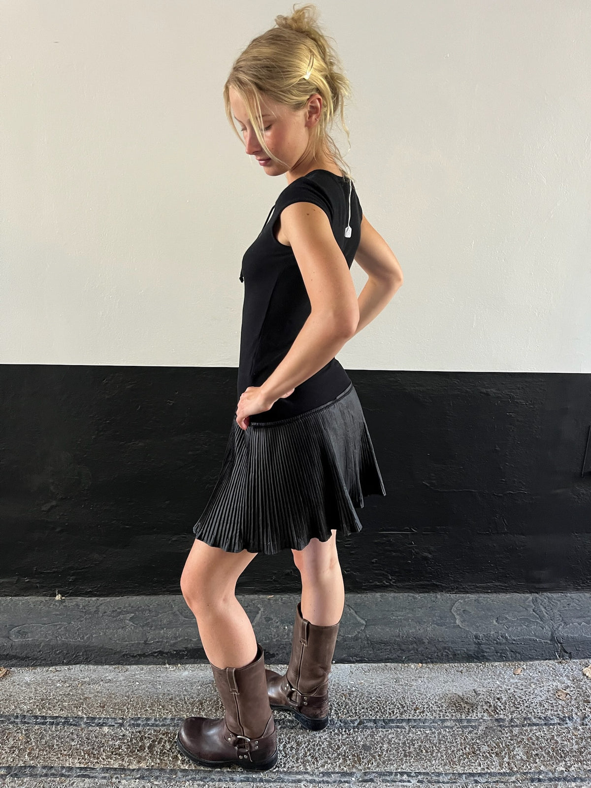Cop Copine Black Tiered Dress
