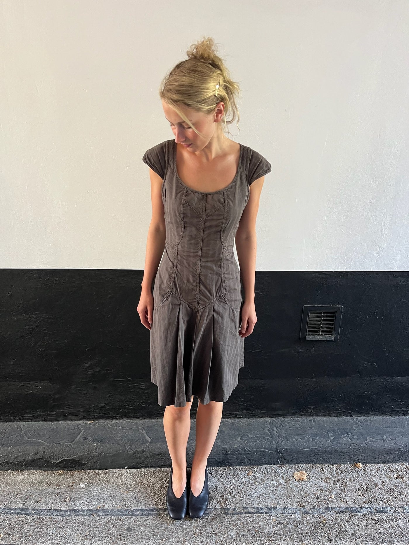 IKKS Khaki Corset Dress