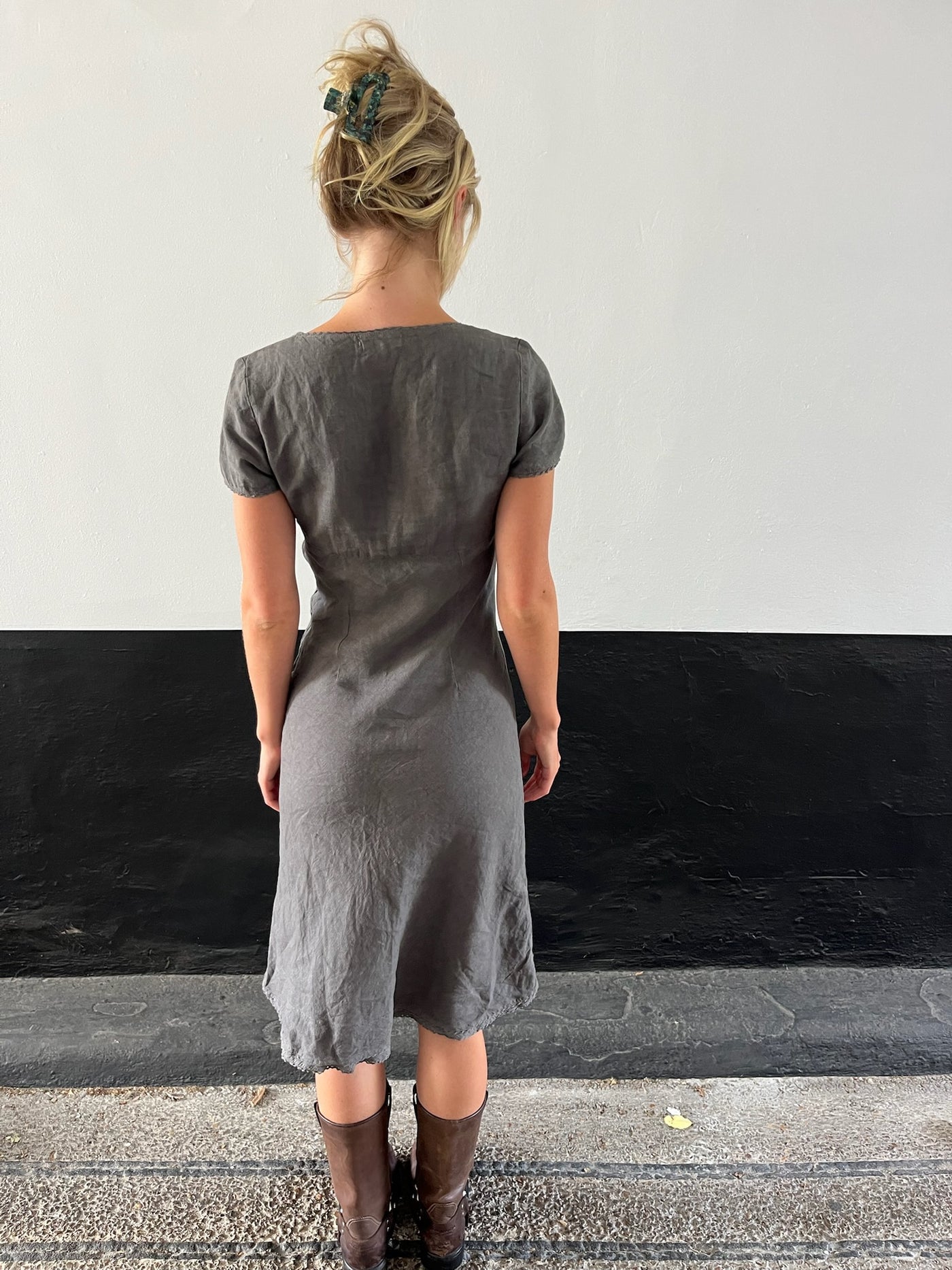 Khaki Prarie Corset Dress