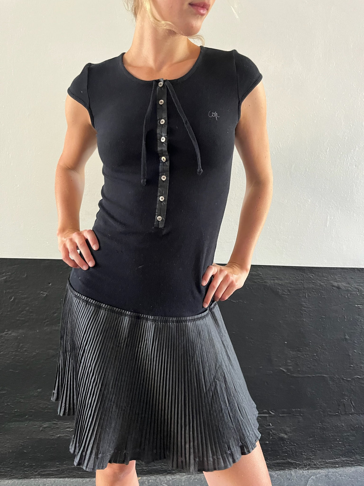 Cop Copine Black Tiered Dress