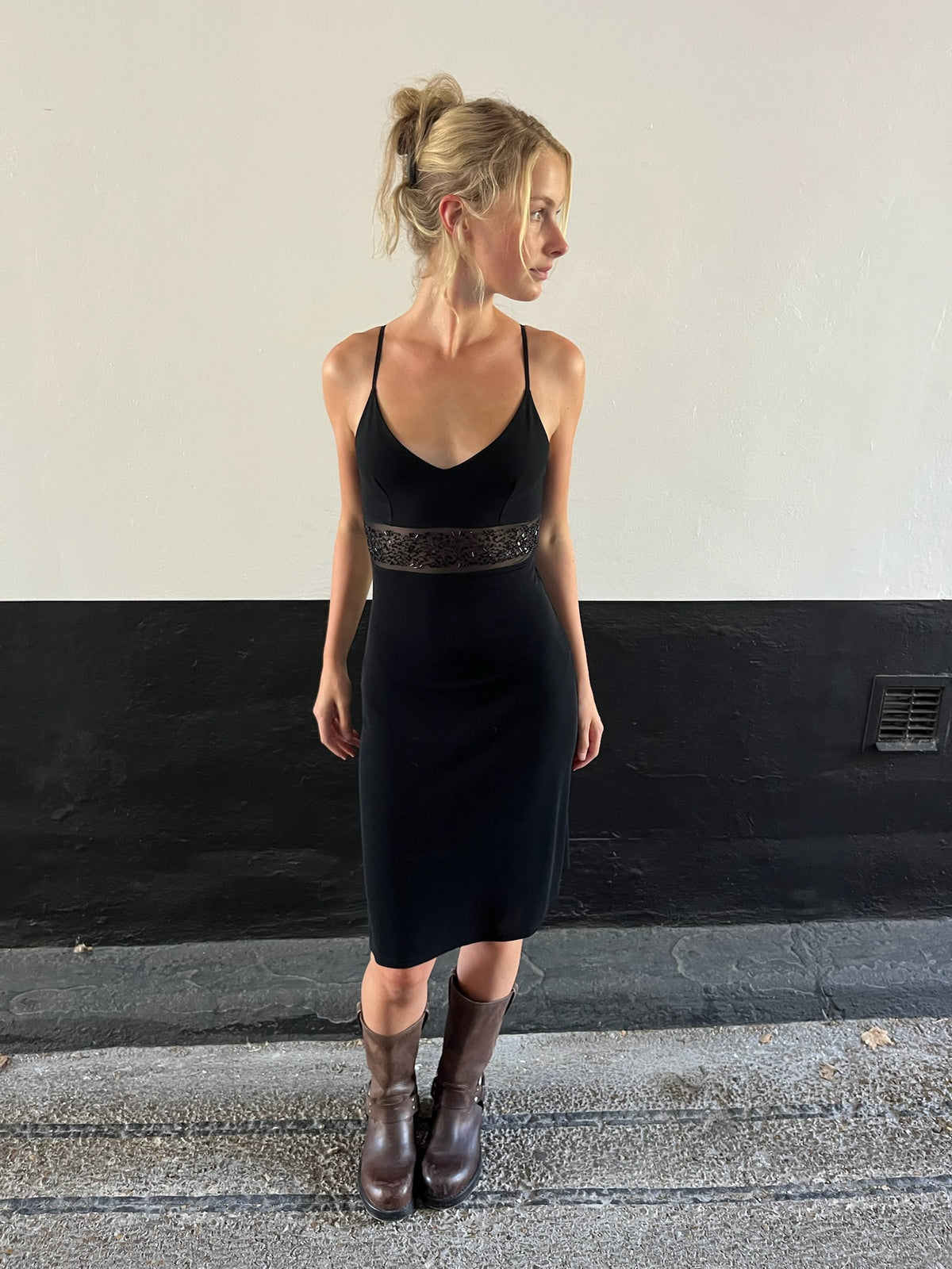 Morgan Black Sequin Dress
