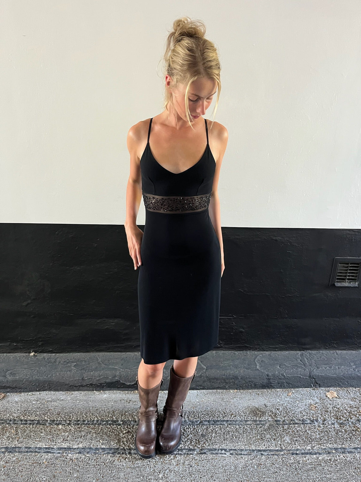 Morgan Black Sequin Dress