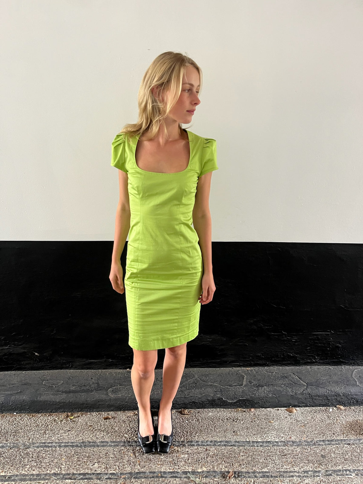Moschino Green Dress Formal Dress