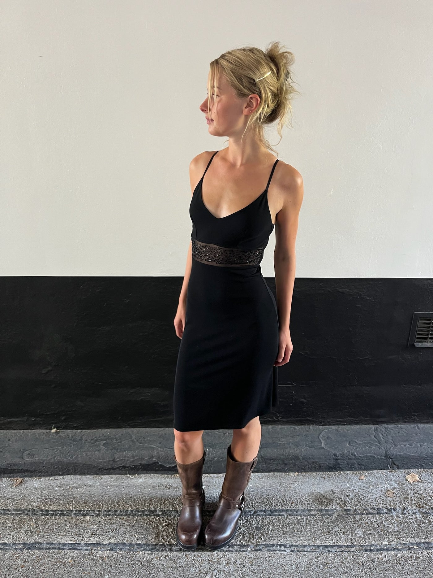 Morgan Black Sequin Dress