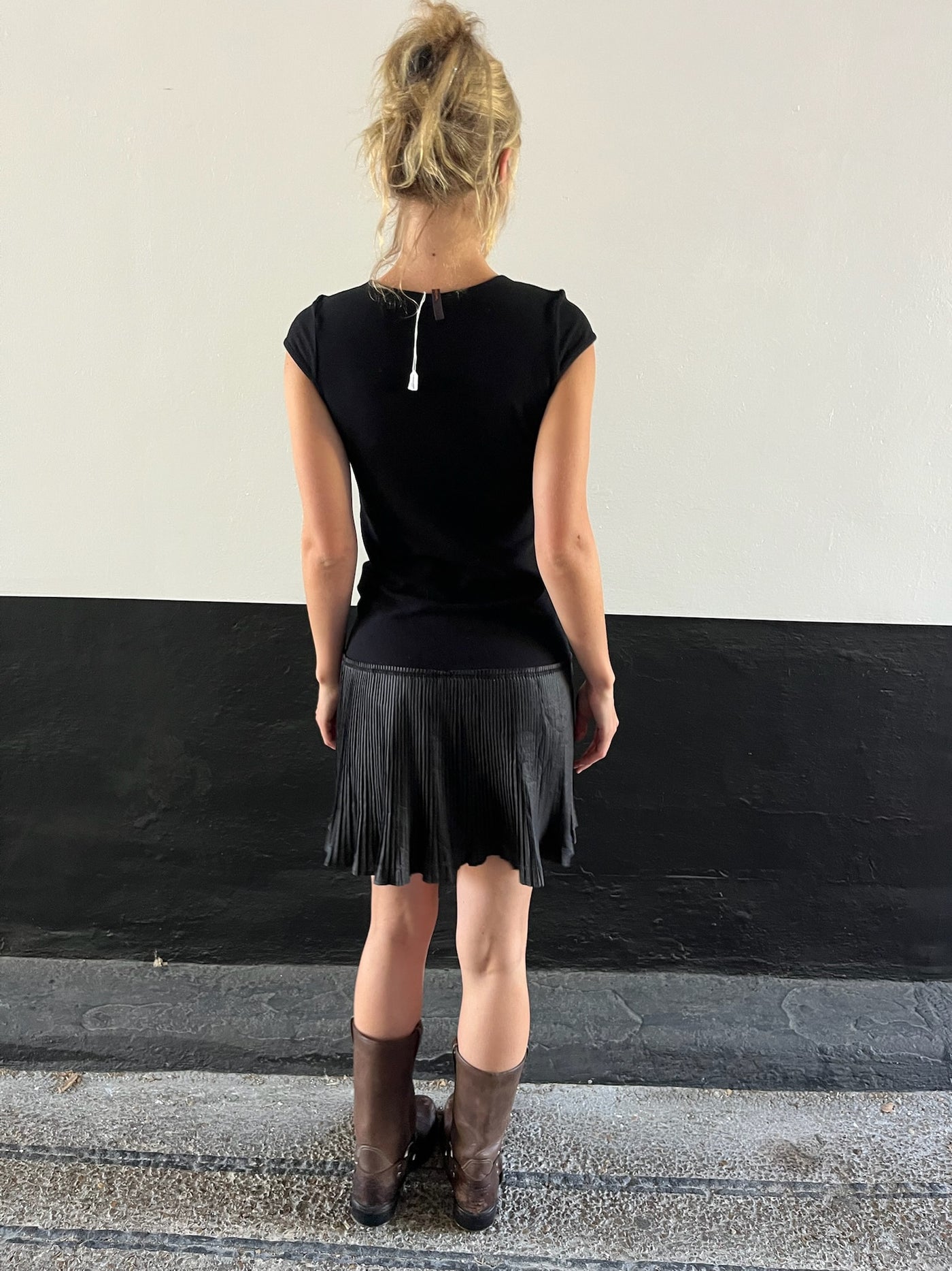 Cop Copine Black Tiered Dress