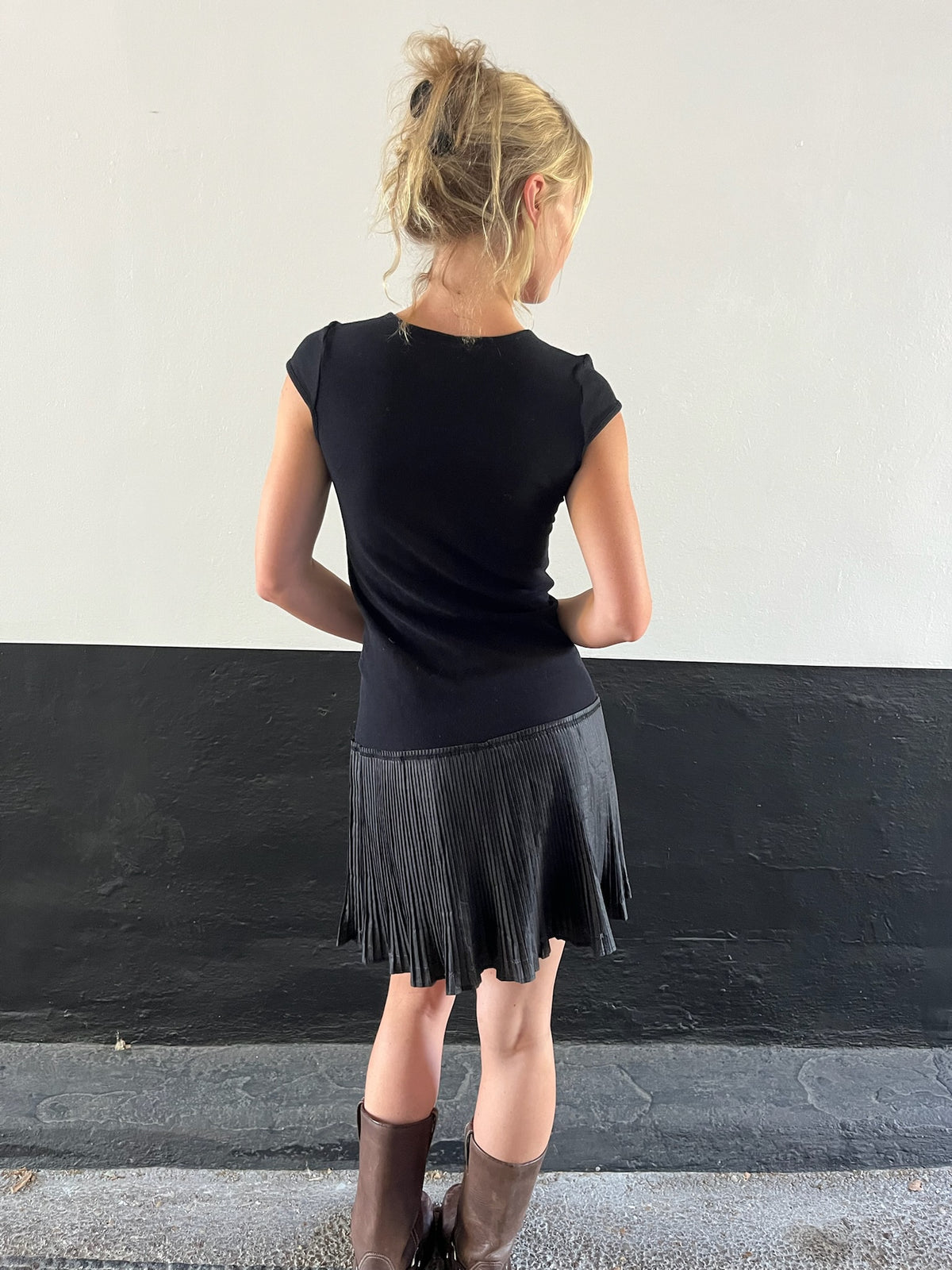 Cop Copine Black Tiered Dress