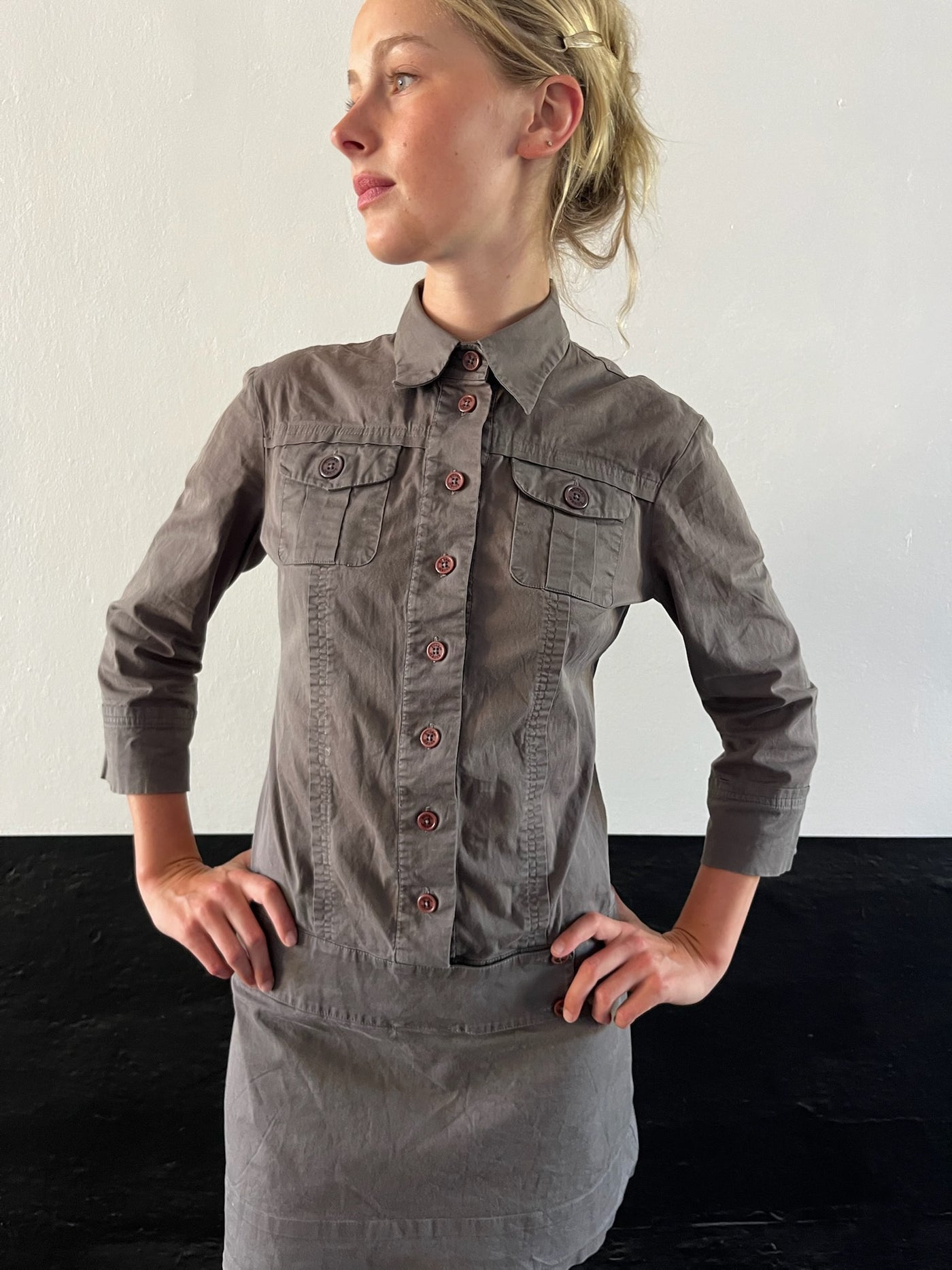 Khaki Utility Dress