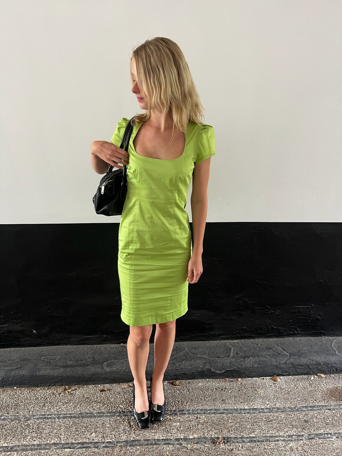 Moschino Green Dress Formal Dress