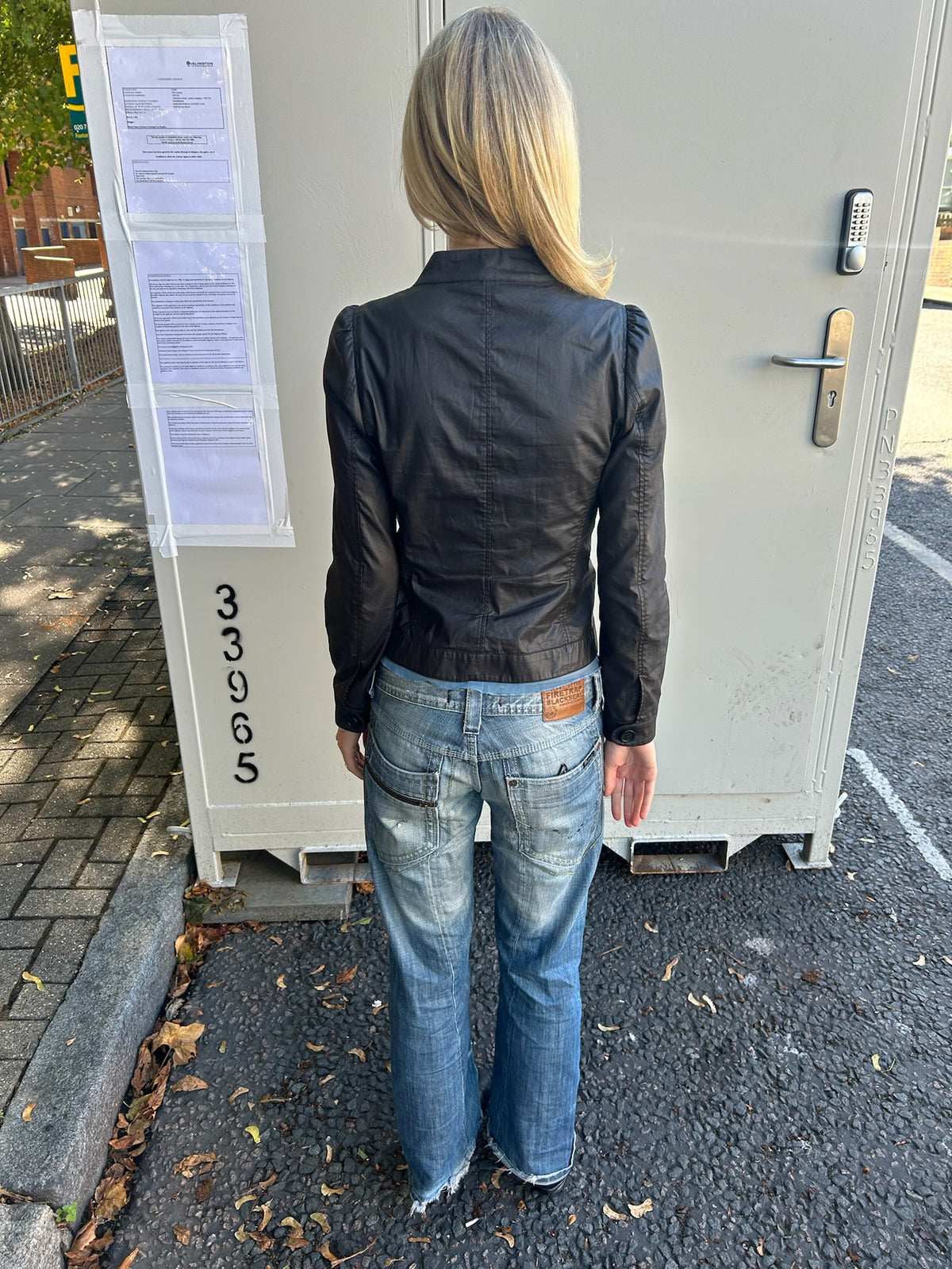 Black Cop Copine Asymetrical Jacket