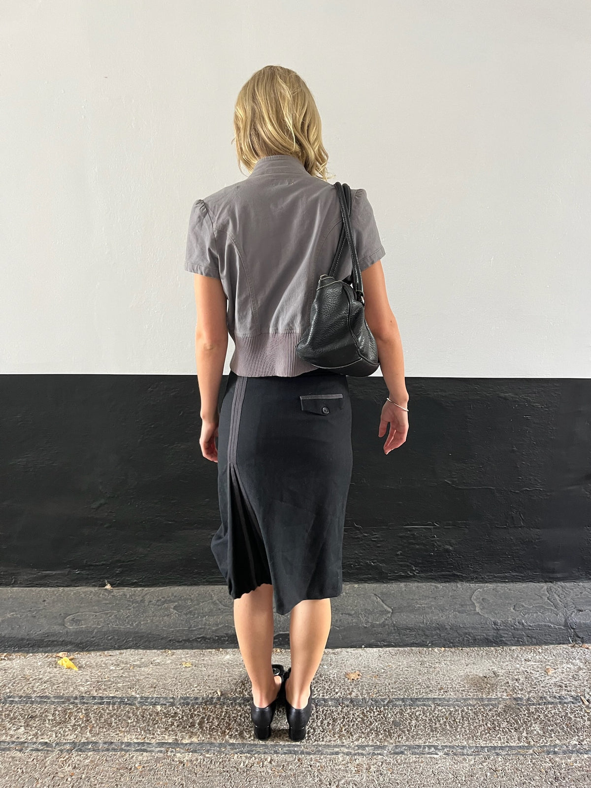 Cop Copine Midi Skirt With Flower Detail
