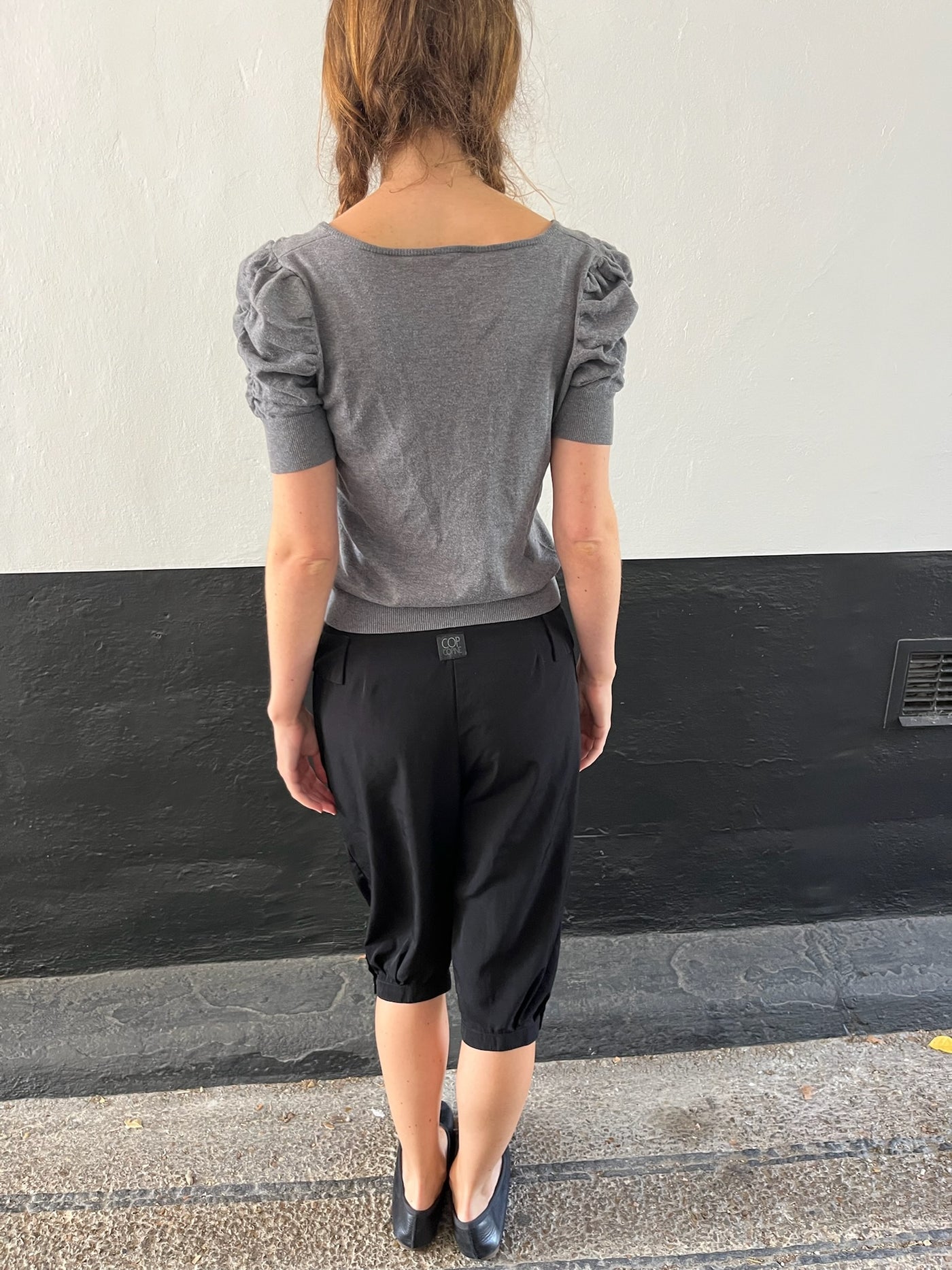 Cop Copine Black Capri Trousers