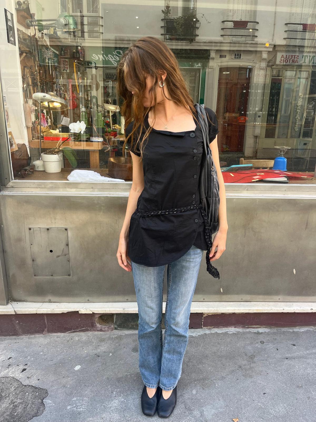 Black Cop Copine Tunic