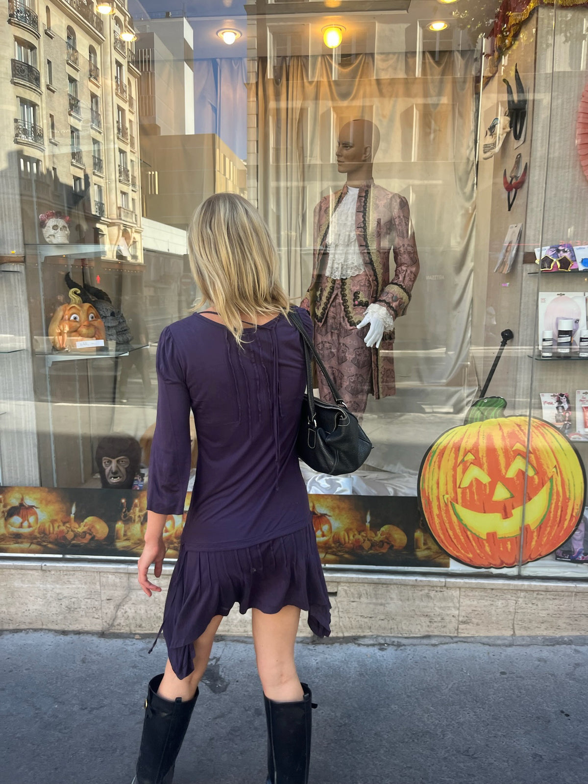 Cop Copine Purple Dress Tie Back